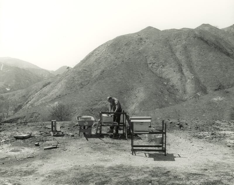 Mark Ruwedel, 'La Tuna Canyon Fire/Beekeeper', 2017. From the series 'LA Fires', 2017 -2020. Photo: Mark Ruwedel / Prix Pictet