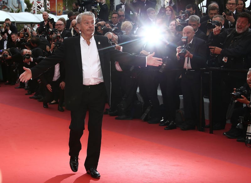 Alain Delon attends the screening of 'A Hidden Life' during the Cannes Film Festival on May 19, 2019. AP