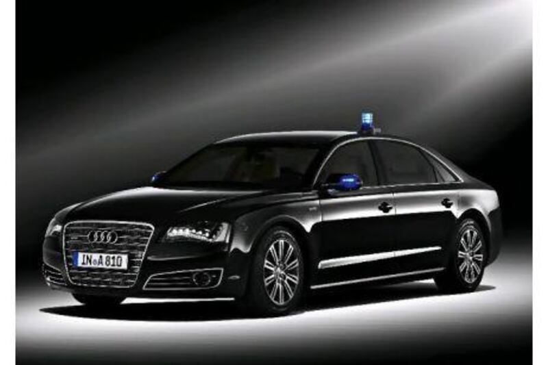 Audi revealed its new A8 L Security car at this year's Geneva Motor Show.Courtesy of Audi