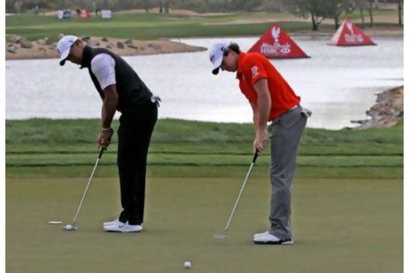 At one point it seemed golf would never get the chance to see Tiger Woods, left, and Rory McIlroy challenging each other for a win at a major tournament.