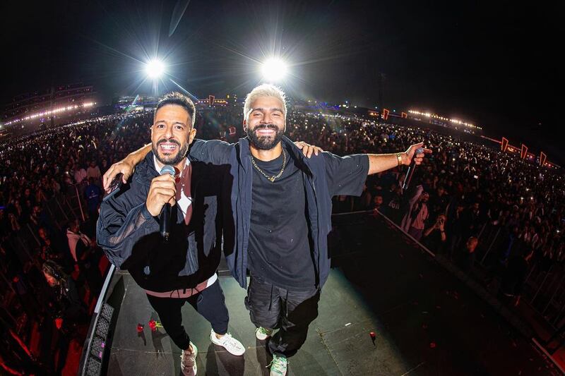 R3hab and Egyptian pop-star Mohamed Hamaki played a joint set at Soundstorm