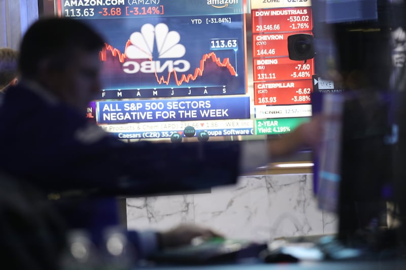The S&P 500 declined 1.7 per cent on Friday, hovering close to its 2022 low set in mid-June, as about 85 per cent of its stocks ended in the red. AFP