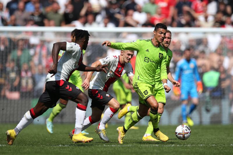 SUBS: Cristiano Ronaldo (Sancho, 67) - 5. Was soon down clutching his knee. Poor choice of pass in a late attack. Might be the last time he wears a Manchester United shirt.  Getty