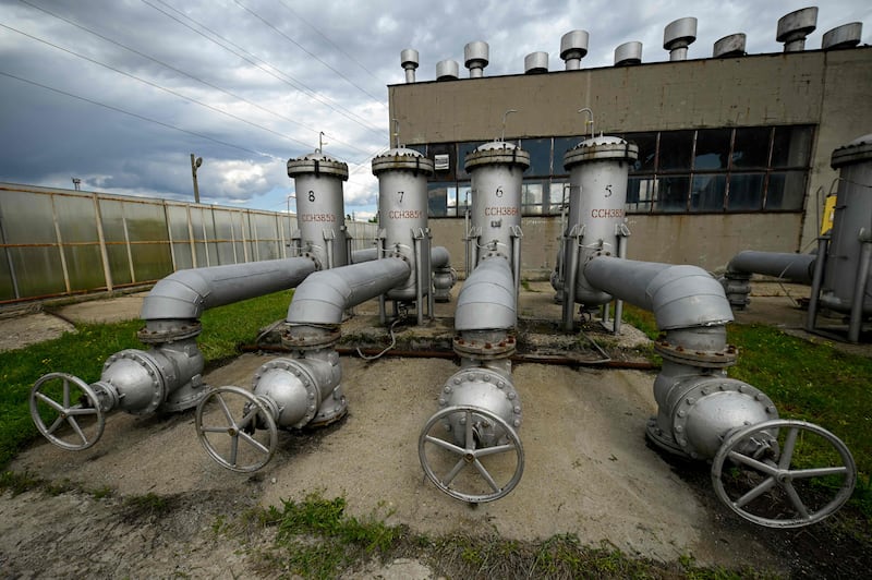 Gas installations at the Sofia Iztok thermal power plant in Bulgaria. The halt of Russian gas to Europe has left companies scrambling amid insecure deliveries and rising prices. Photo: AFP