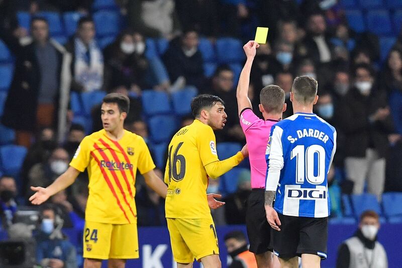 SUB: Eric Garcia – 4 (on for Araujo at half time). Didn’t seem to realise that Raul de Tomas was waiting behind him, ready to take the ball and score Espanyol’s second. Booked on 76 minutes as several Barcelona players struggled to keep their cool. AP