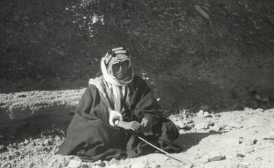 A photo of Harry St John Abdullah Philby in 1925. Photo by Harry St. John Bridger Philby / Royal Geographical Society via Getty Images