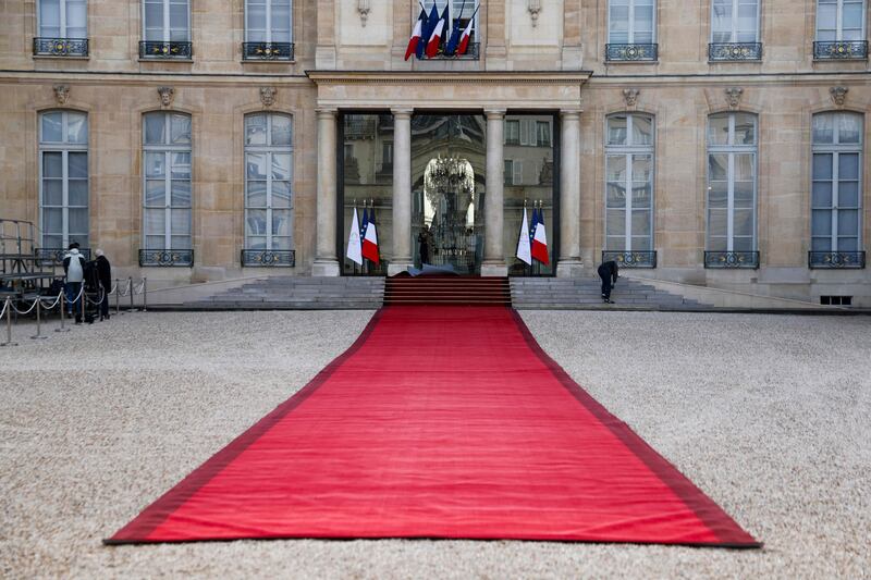 The red carpet is rolled out. AFP