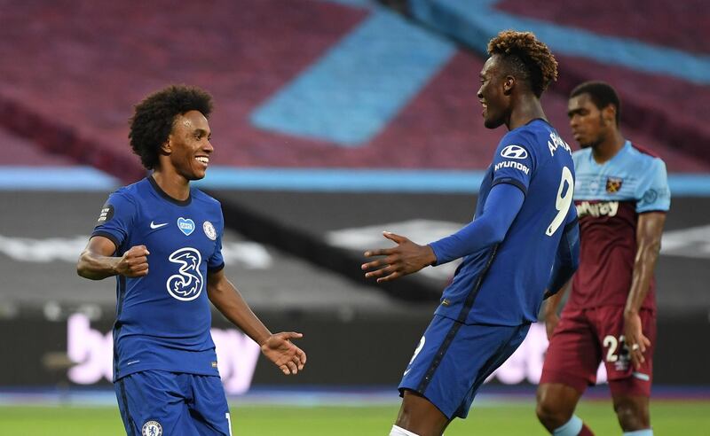 Willian – 8. Cool as you like to score the opening goal from the penalty spot before scoring his second with a stunning free-kick. EPA