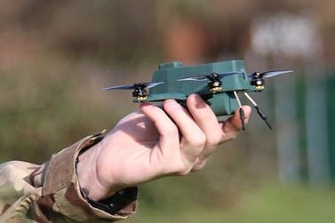 The drone was the only nano-UAV able to cope with the uncompromising weather during a recent Army Warfighting Experiment (AWE) event. Courtesy BAE Systems