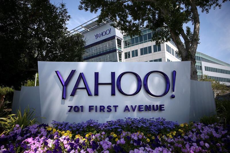 The Yahoo headquarters on May 23, 2014 in Sunnyvale, California. The company will be rebranded if its Verizon deal goes ahead. Justin Sullivan / Getty 