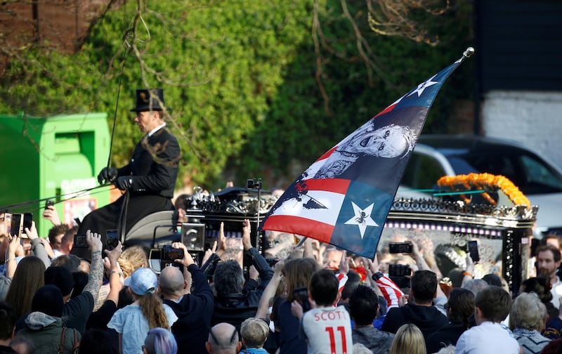 Fans gathered in Braintree, Essex. REUTERS