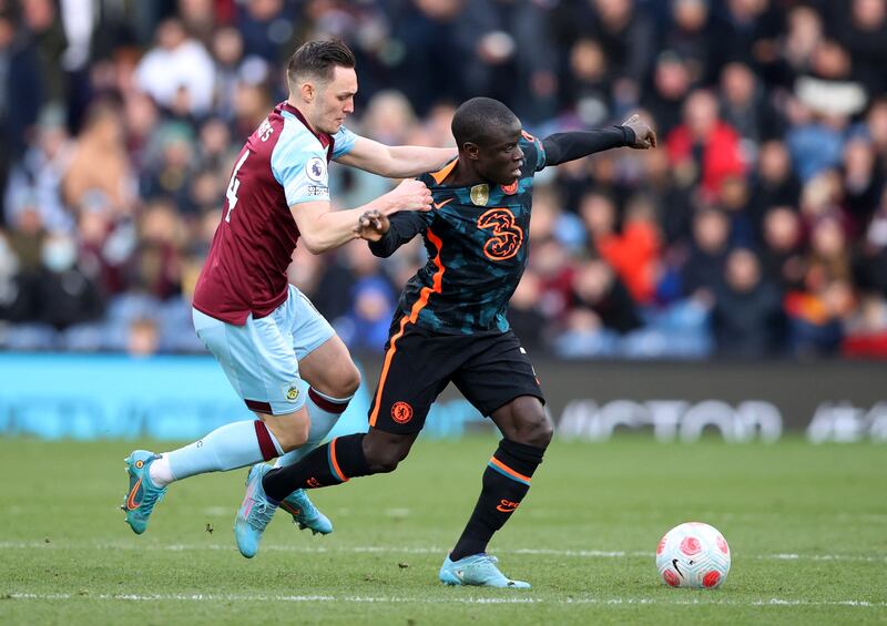 N’Golo Kante – 6 Chelsea’s engine in the middle, he won his tackles and drove forward when possible. He gave away a few fouls but all to slow down Burnley attacks.

Reuters