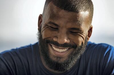 Dubai, United Arab Emirates - May 24th, 2018: World boxing champ Badou Jack. He is in Dubai doing the philanthropic and humanitarian tour he does after each fight and has already fed an entire village in Gambia. 
Badou is also launching the Badou Jack foundation to build and enhance orphanages around the world from his own money. Thursday, May 24th, 2018 at Five, Dubai. Chris Whiteoak / The National