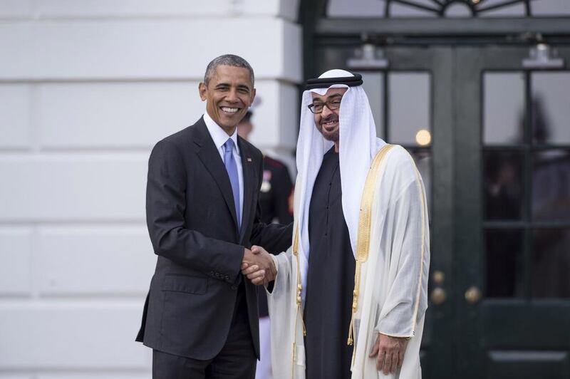 Sheikh Mohammed attended a dinner banquet at the White House hosted by US President Barack Obama to mark the Camp David summit with Gulf leaders. Wam