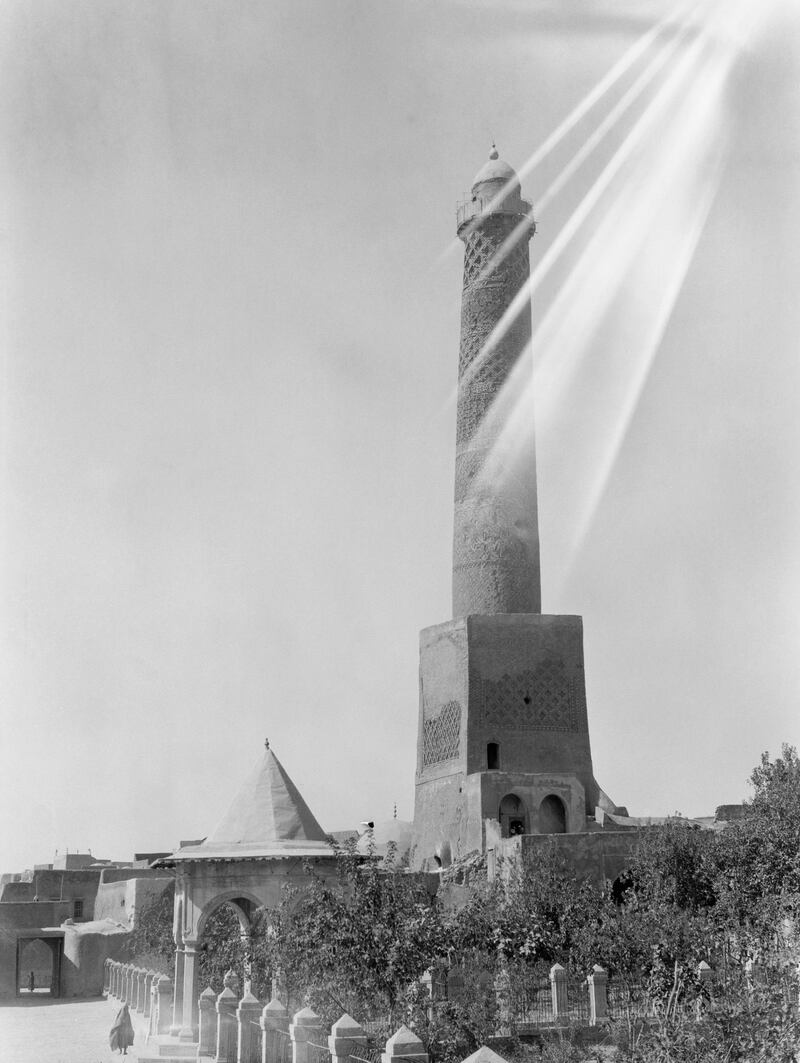 Mandatory Credit: Photo by Granger/Shutterstock (8700087a)
Iraq: Minaret, C1932. Minaret At A Mosque In Mosul, Iraq. Photograph, C1932.
Iraq: Minaret, C1932.