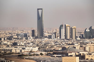 An aerial view shows the skyline of Riyadh, Saudi Arabia.  EPA