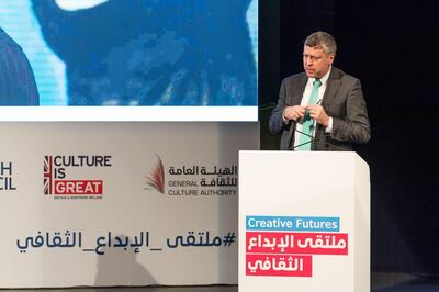 The British Council’s Ciaran Devane says the opportunity for job creation in the Gulf’s creative sector is uniquely strong. Courtesy British Council 