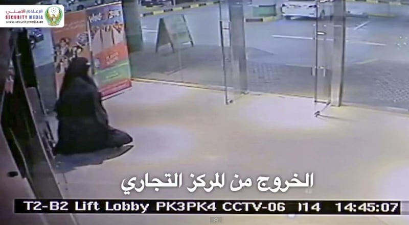 Alaa Bader Abdullah Al Hashemi is charged with stabbing to death Ibolya Ryan in a toilet cubicle in Boutik Mall in December last year. Courtesy Security Media