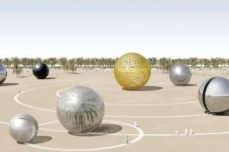 The UAE "Land Art Generator Initiative .

Handout Image Courtesy/Iris PR