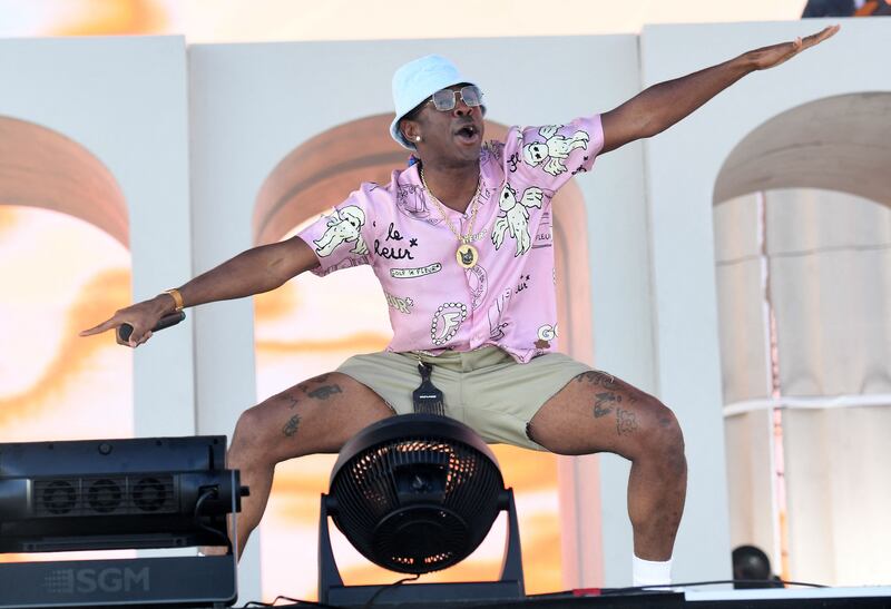 US rapper Tyler, The Creator, performs. AFP 