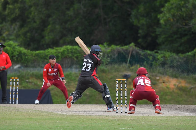 Kavisha Kumari made a quick-fire 23 not out as UAE amassed 214-1 against Qatar at the ACC Women's T20 Championship in Kuala Lumpur. Courtesy Malaysia Cricket Asssociation