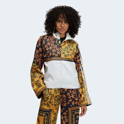 A satin Adidas Beckenbauer tracksuit, which honours Yara Shahidi's Iranian roots. Courtesy Adidas 