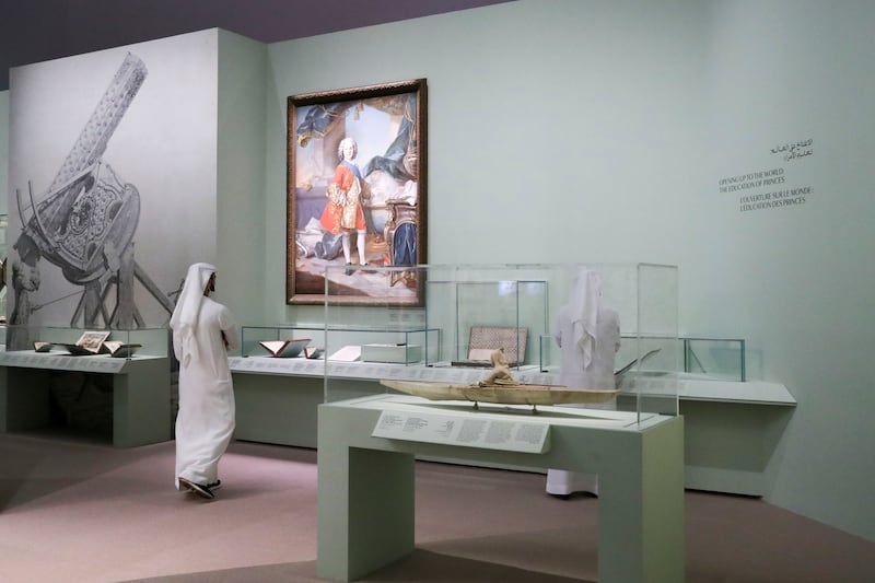Versailles and the World is Louvre Abu Dhabi's first international exhibition of 2022. All photos: Khushnum Bhandari / The National