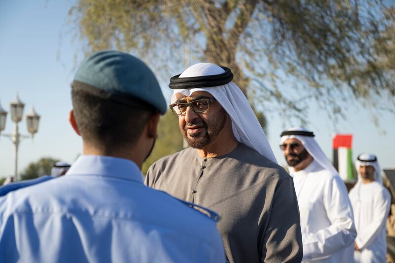 President Sheikh Mohamed bin Zayed at the ceremony