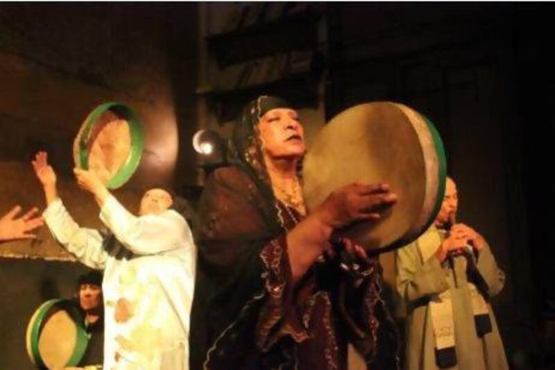 Mazaher ensemble perform the Zar each week at the Makan centre in downtown Cairo. Courtesy Egypt Music