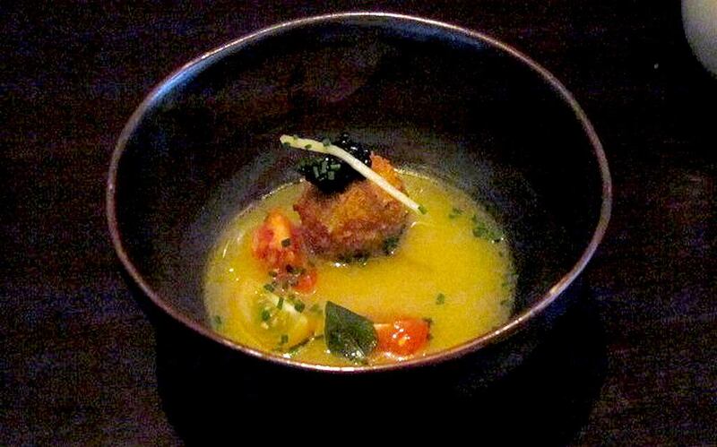 Crab soup -- Spice Mela at the Rosewood Hotel in Abu Dhabi. Courtesy Spice Mela