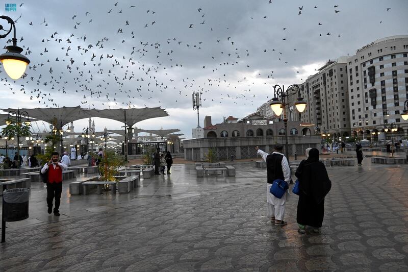 Showers in Madinah