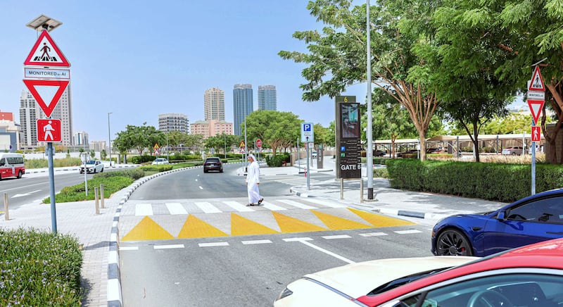 One of the new high-tech crossings introduced in Dubai Silicon Oasis. Photo: Supplied