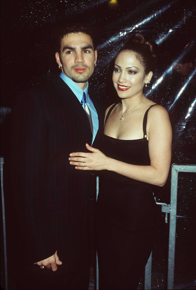 2/22/98 Los Angeles, Ca Jennifer Lopez and date at the opening of the Conga Restaurant.