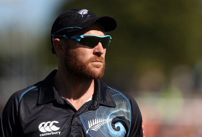 Captain Brendon McCullum and New Zealand are confident they can rattle India's Test side after winning the one-day series 4-0. Michael Bradley / AFP   

