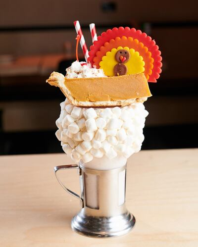 Black Tap's Pumpkin Pie CrazyShake will return for a limited time in November.