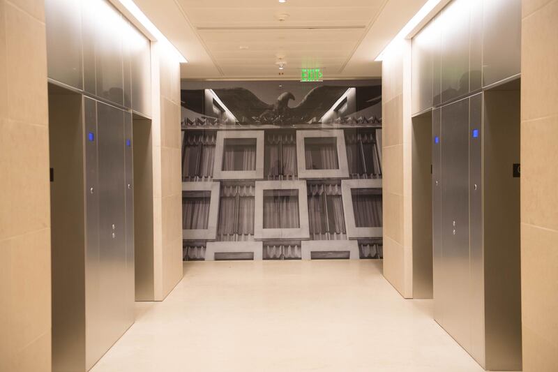 Elevators inside are prepared prior to the unveiling of the new US Embassy building in London. Stefan Rousseau - WPA Pool / Getty Images