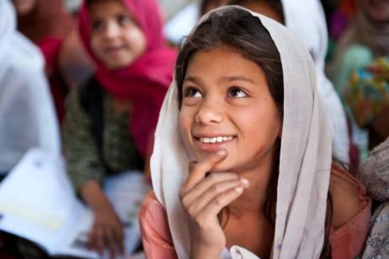 Freshta, 11 years old, in a mixed class in district just outside Kabul in Afghanistan. The accelerated learning center is the first school in their village.
Photo: Mats Lingel/Save the Children