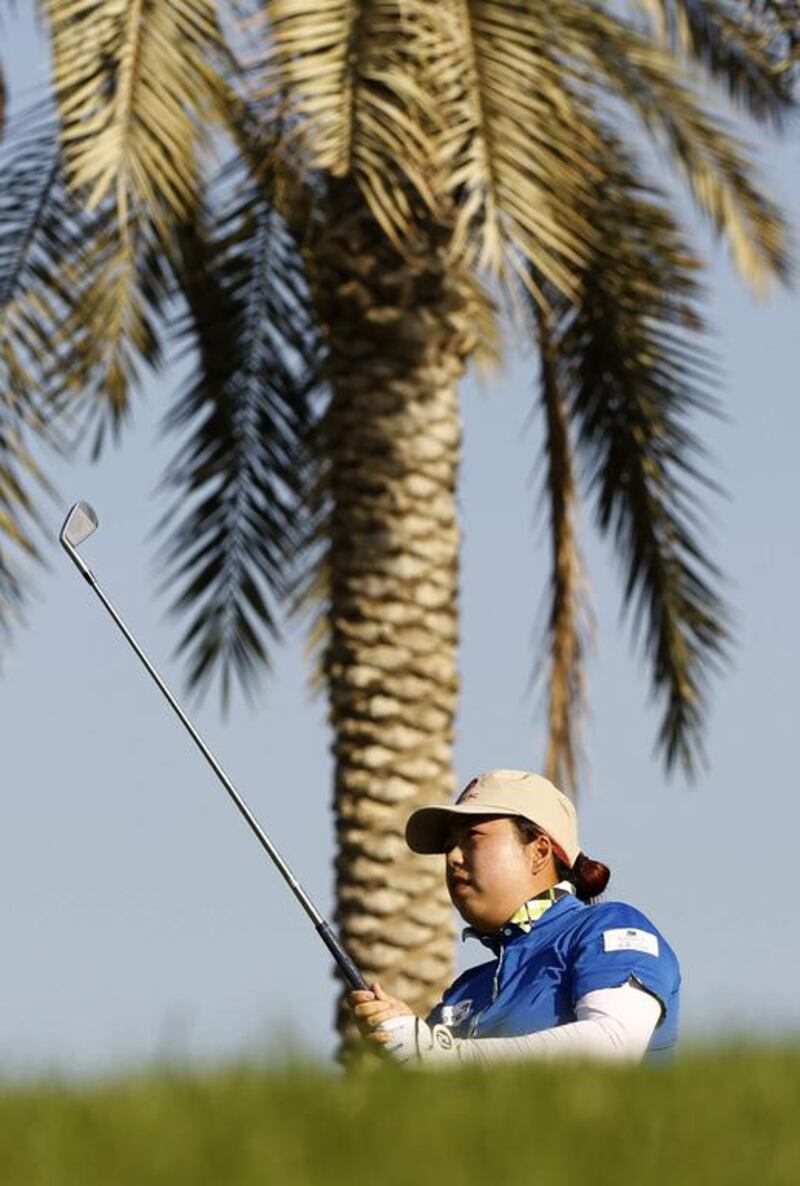 Shanshan Feng is not breaking into sweat on trying to better her own course record. Caren Firouz / Reuters