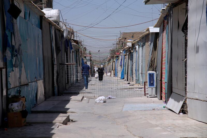 Shops are closed in old Baghdad. AP Photo