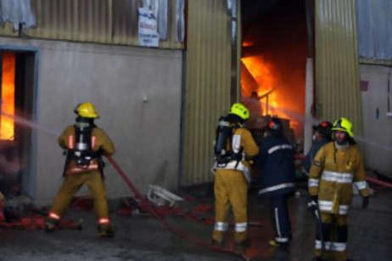 Breaches of the fire code have led to warehouses such as this one in the Al Quoz area catching fire.
