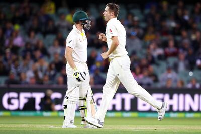 ADELAIDE, AUSTRALIA - DECEMBER 04:  Chris Woakes of England celebrates taking the wicket of Steve Smith of Australia during day three of the Second Test match during the 2017/18 Ashes Series between Australia and England at Adelaide Oval on December 4, 2017 in Adelaide, Australia.  (Photo by Mark Kolbe/Getty Images)