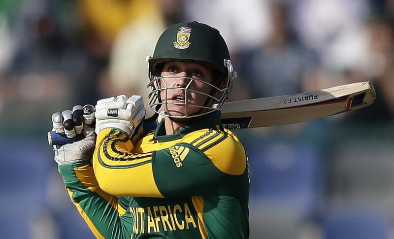 Quinton de Kock feels he has a responsibility as a replacement for Graeme Smith, the injured South Africa opening batsman. Hassan Ammar / AP Photo