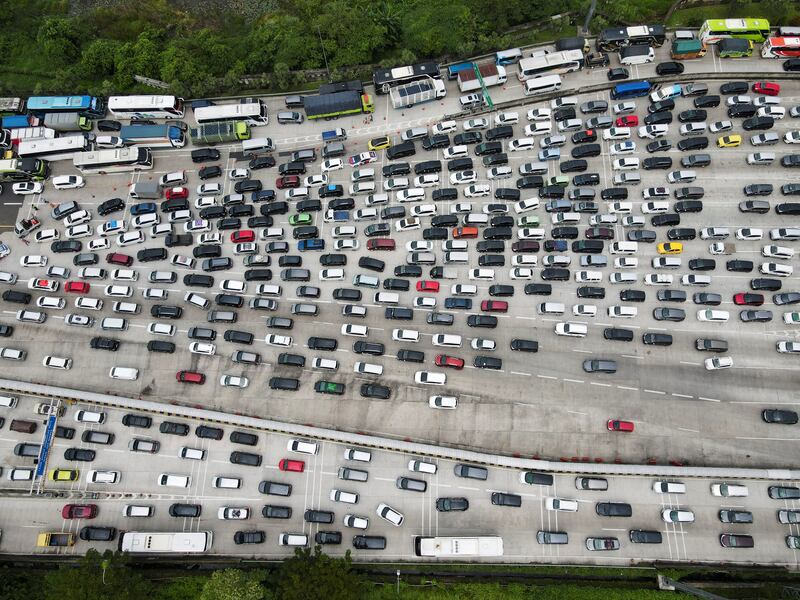 A traffic jam in Jakarta as Indonesian Muslims return to their hometowns for Eid Al Fitr, known locally as ‘Mudik’. Reuters