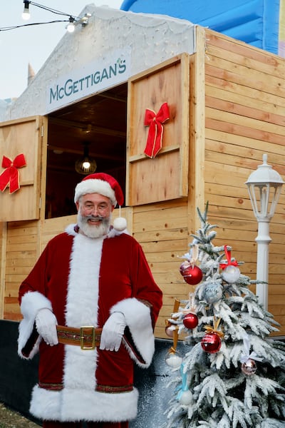 Anthony Stuart Lloyd says his theatrical background helped him to prepare to be Father Christmas. Photo: WinterFest by McGettigan’s