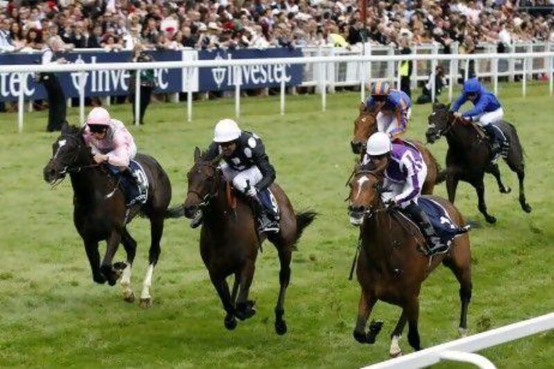 The Fugue, far left, finished third behind Was and Shirocco Star.