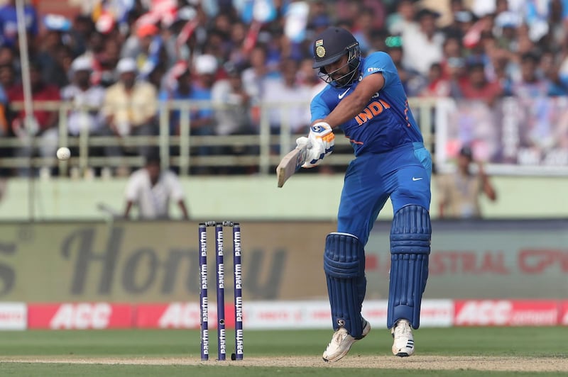 Rohit Sharma made 159 against the West Indies in Visakhapatnam on Wednesday. AFP
