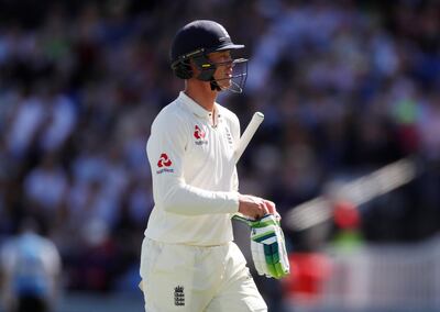 Cricket - England v India - Second Test - Lord’s, London, Britain - August 11, 2018   England's Keaton Jennings walks off after losing his wicket   Action Images via Reuters/Paul Childs