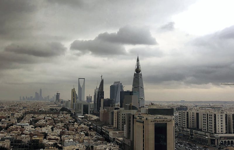 The Riyadh skyline. Saudi Arabia’s economy grew by 12.2 per cent in the second quarter of 2022. Reuters