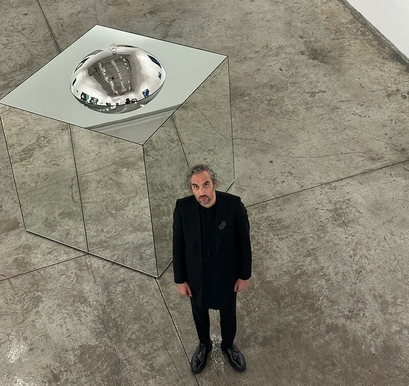Spanish-Moroccan artist Anuar Khalifi's Mirror Ball exhibition explores the idea of the self. Photo: The Third Line