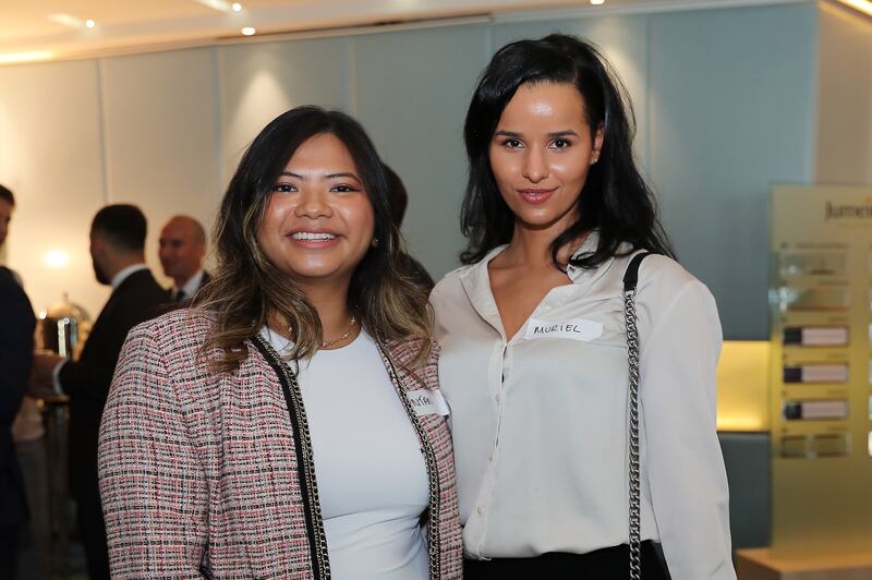 Intan Madsen and Muriel Blom were among the hopefuls to meet up at Allsopp and Allsopp's recruitment day for estate agents at Jumeirah Beach Hotel in Dubai on Friday.